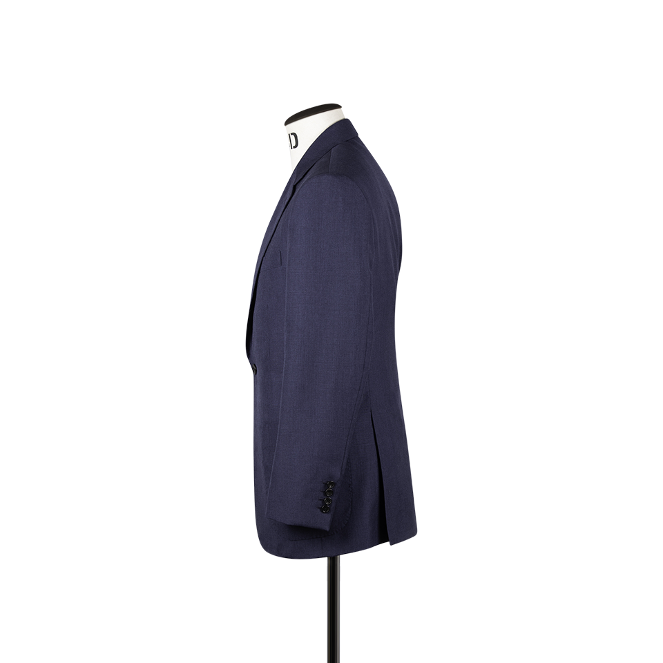 Notch Lapel Jacket in Navy Self Check