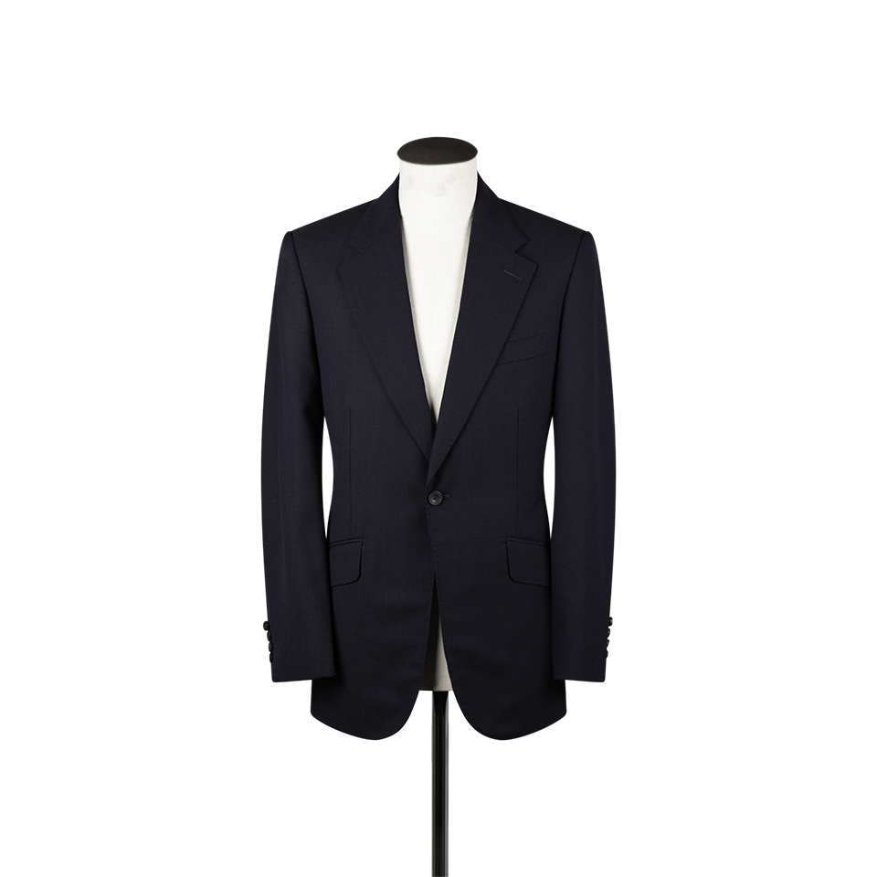 Notch Lapel Suit in Navy Fresco