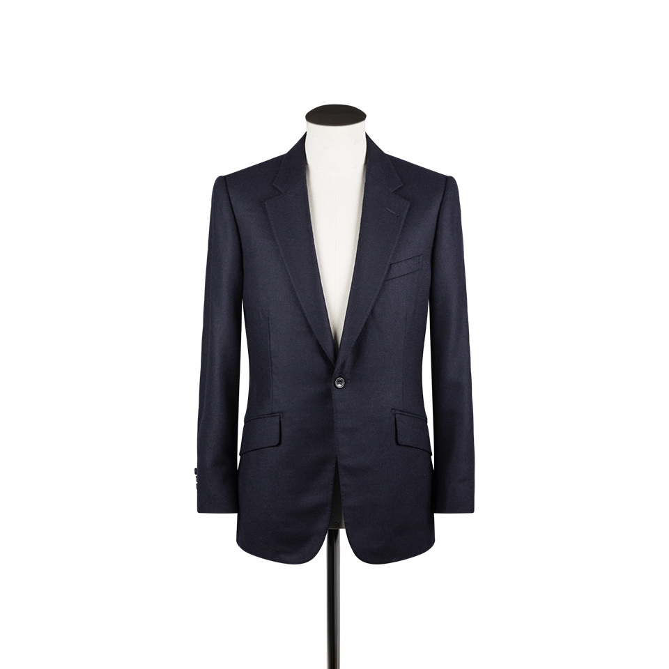 Notch Lapel Jacket in Navy Hopsack