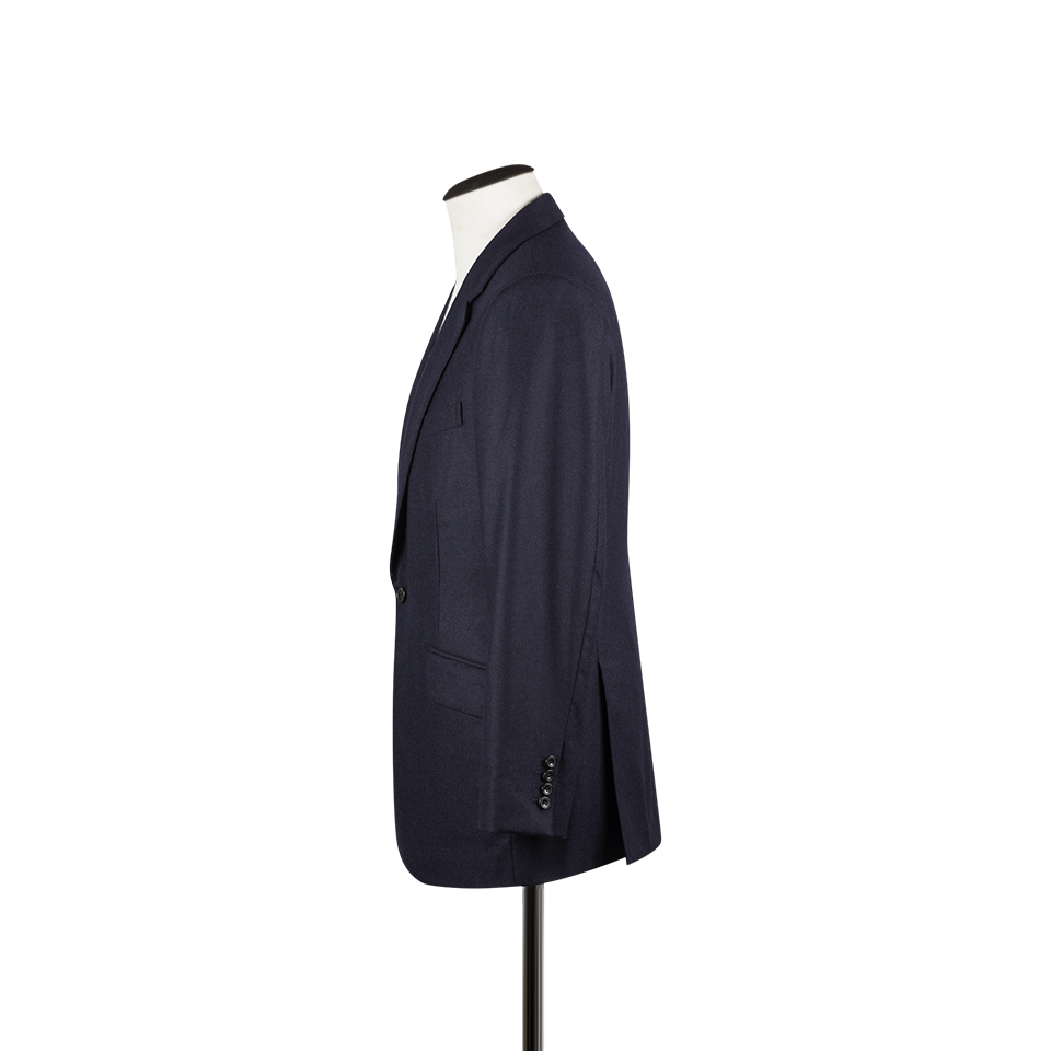 Notch Lapel Jacket in Navy Hopsack