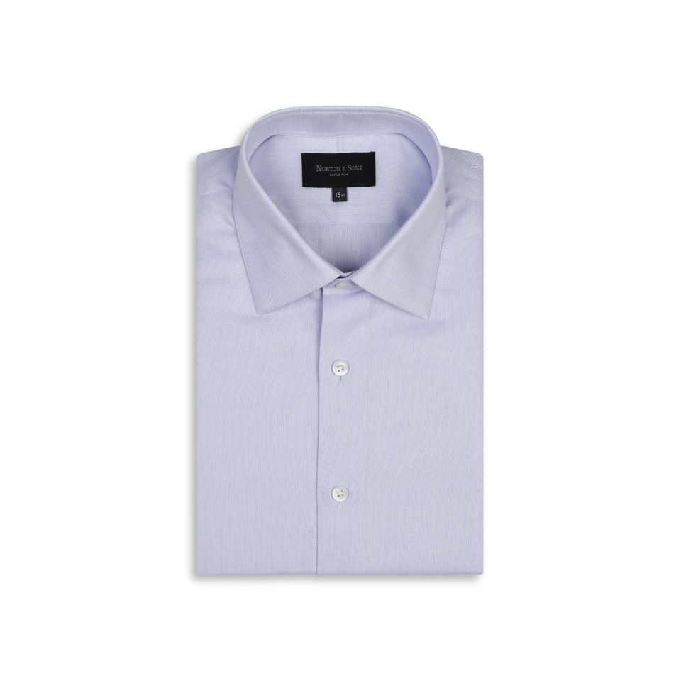 Classic Collar Shirt in Blue Pinpoint