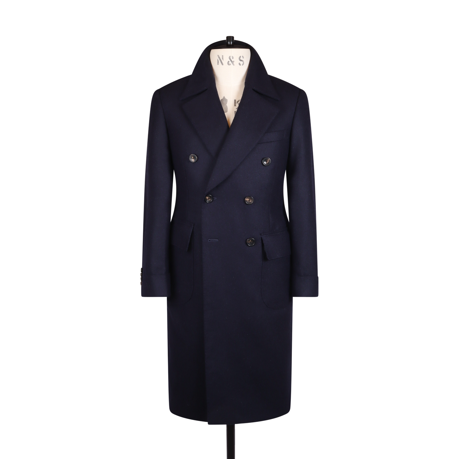 Ulster Coat in Navy Blue Heritage Wool