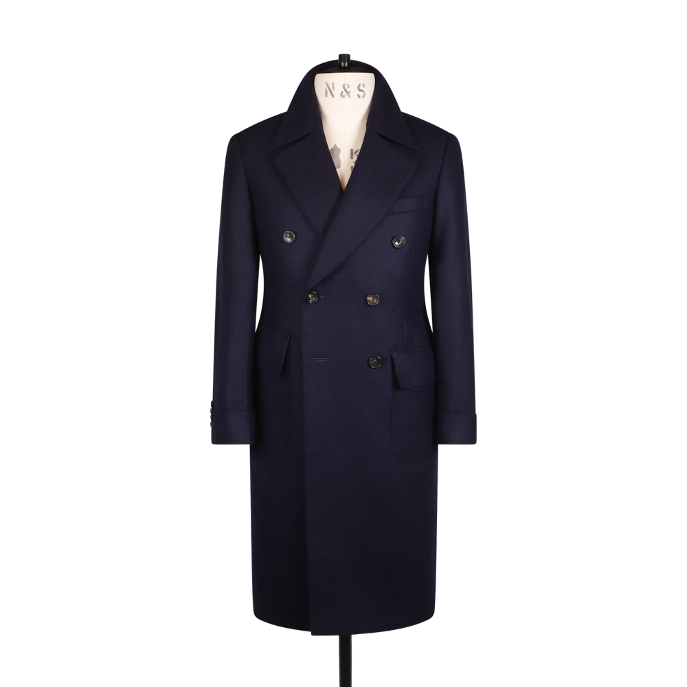 Ulster Coat in Navy Blue Heritage Wool