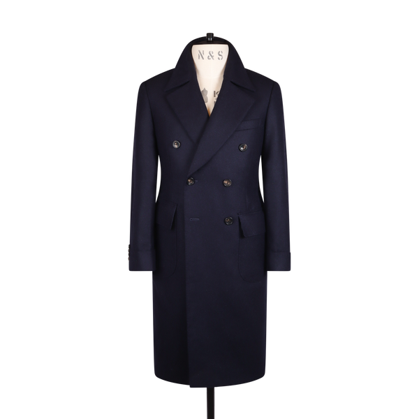Ulster Coat in Navy Blue Heritage Wool