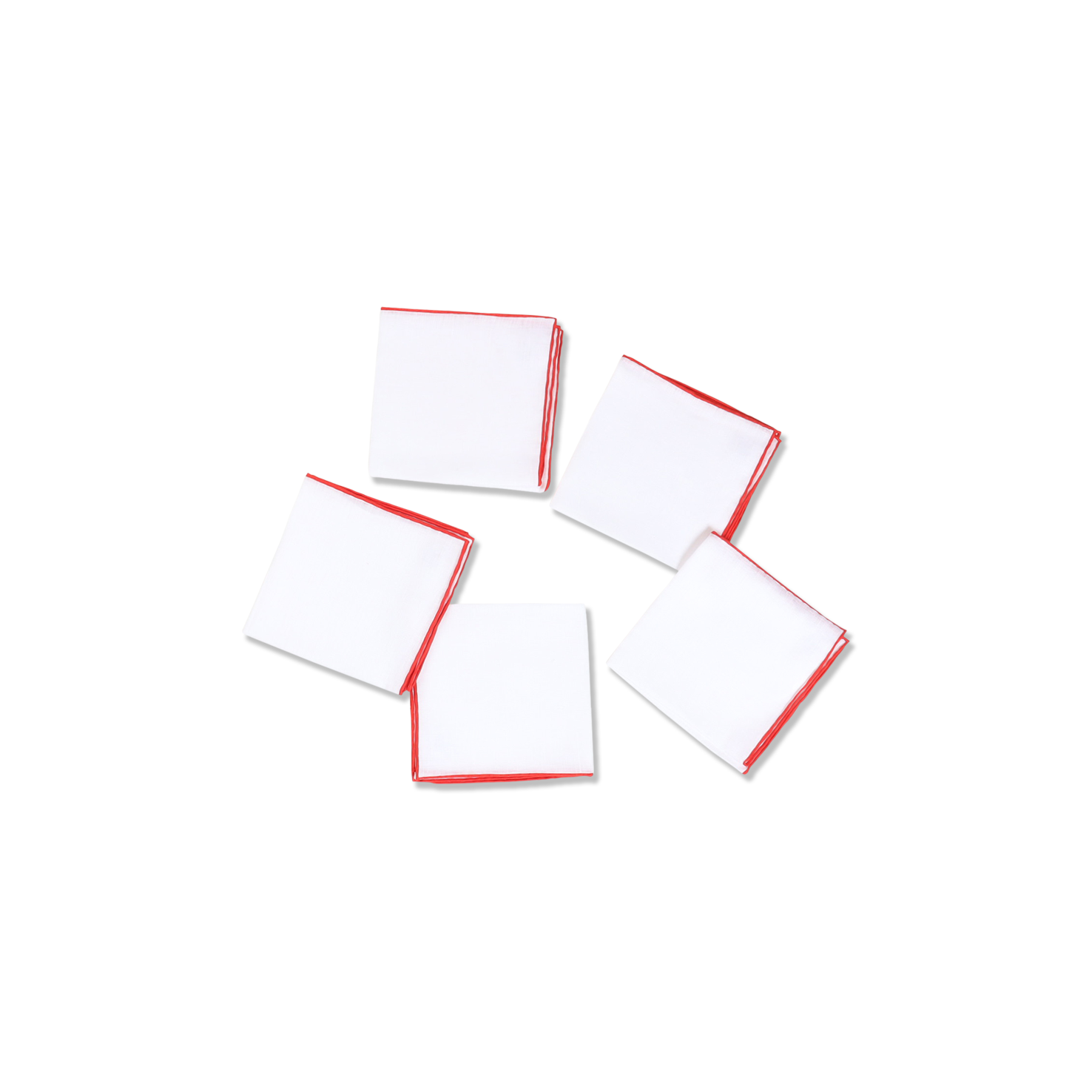 Linen Pocket Square in Nortons Red