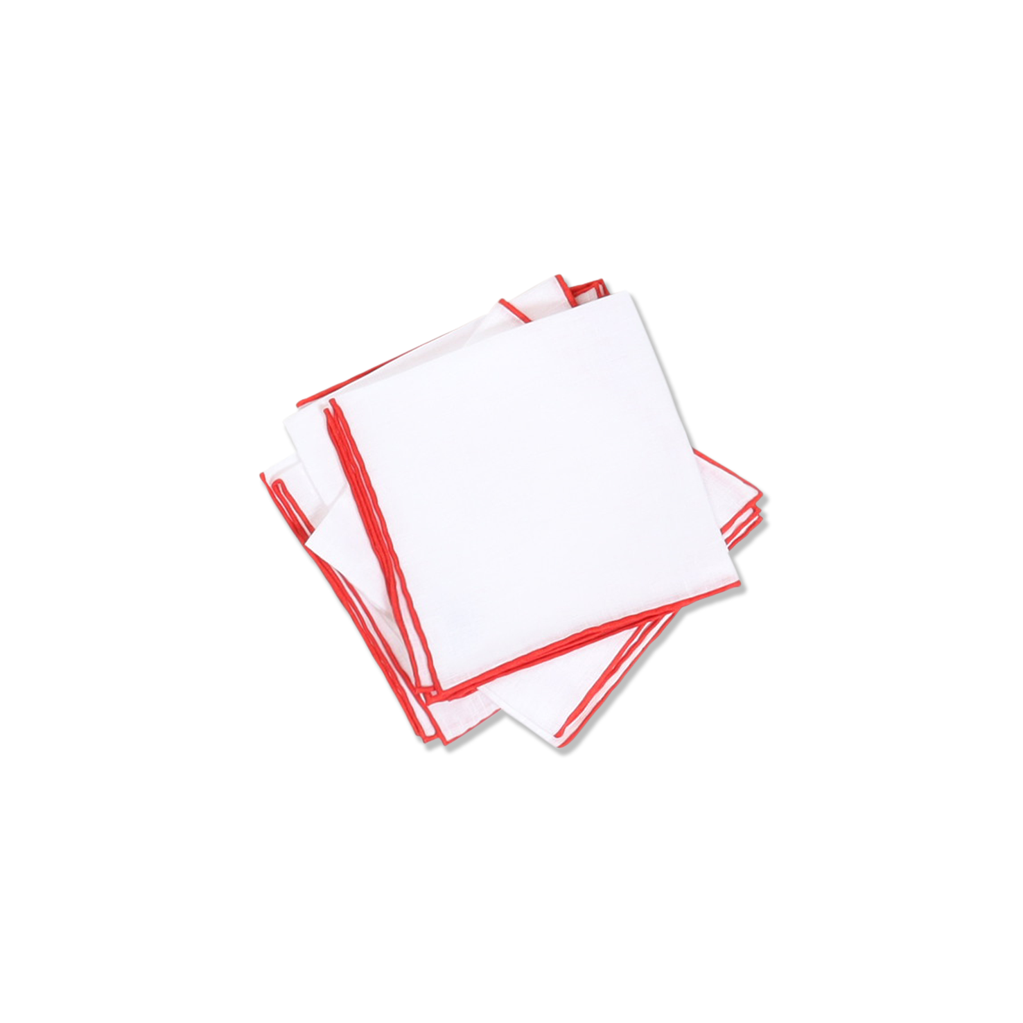 Linen Pocket Square in Nortons Red