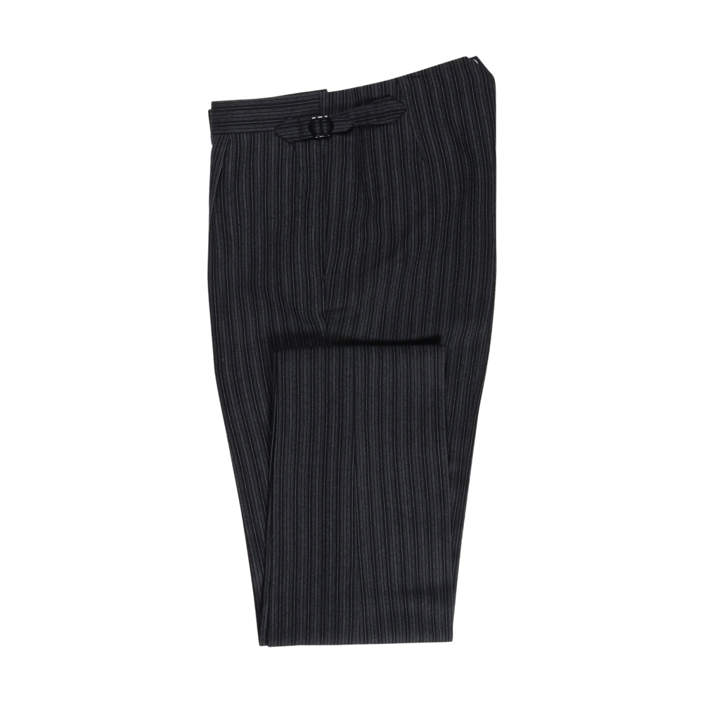 Morning Trousers in Grey Cashmere Stripe