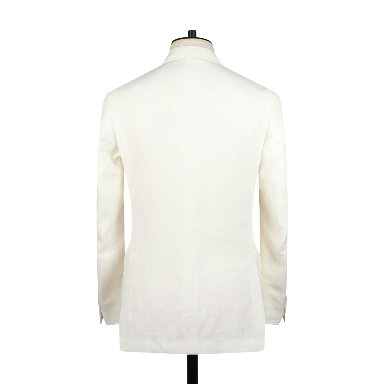 Double Breasted Suit in Off-White Linen