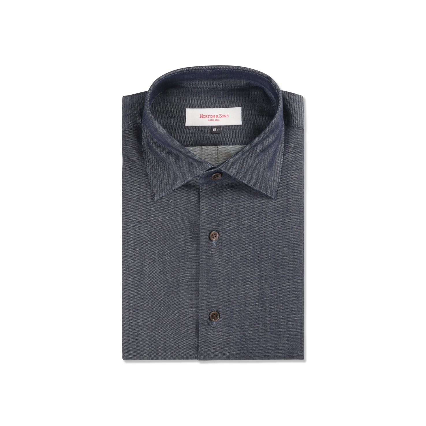 Classic Collar Shirt in Indigo Denim