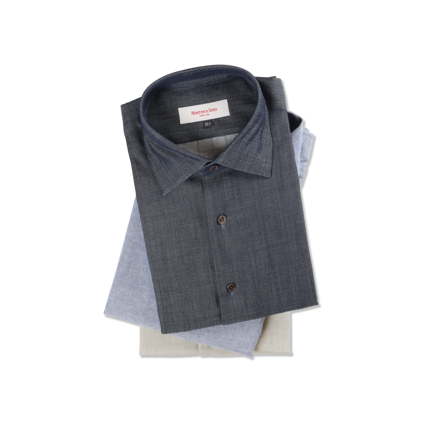 Classic Collar Shirt in Indigo Denim