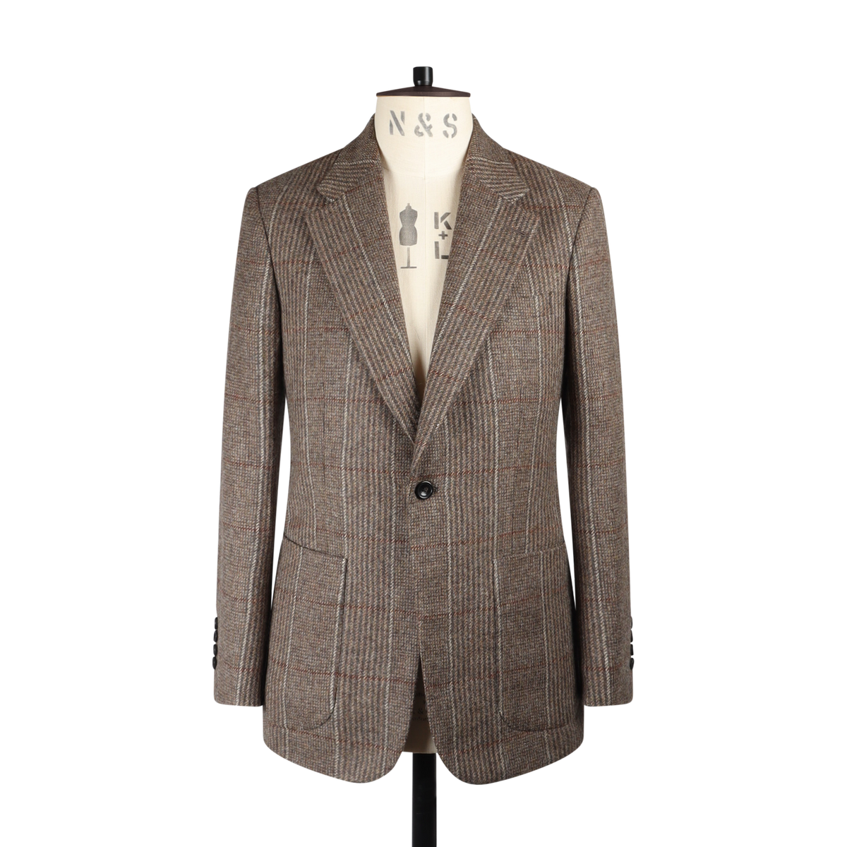 Notch Lapel Jacket in Norton & Sons House Tweed