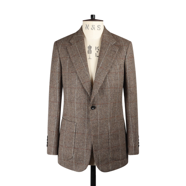 Notch Lapel Jacket in Norton & Sons House Tweed