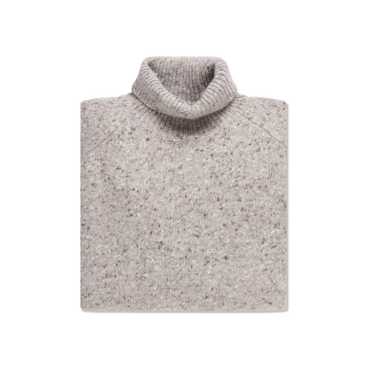 Turtleneck Jumper in Fell Grey Donegal