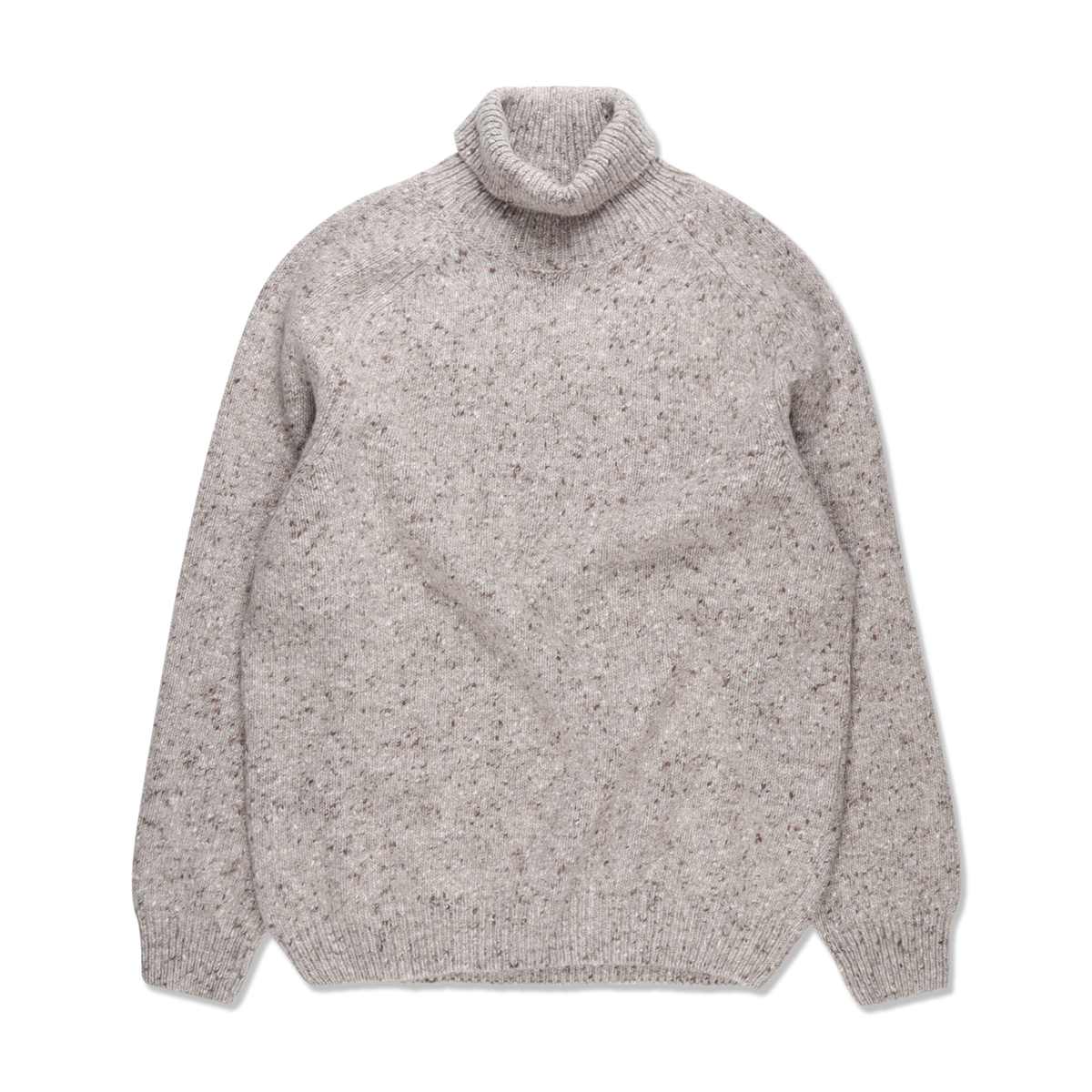 Turtleneck Jumper in Fell Grey Donegal