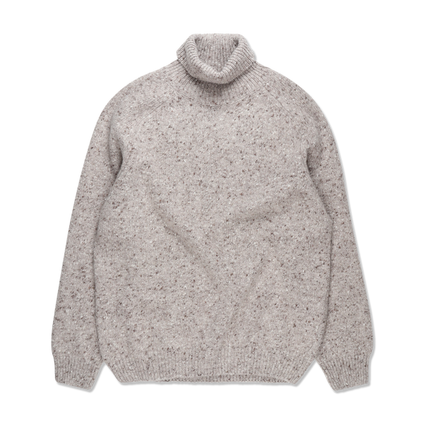 Turtleneck Jumper in Fell Grey Donegal