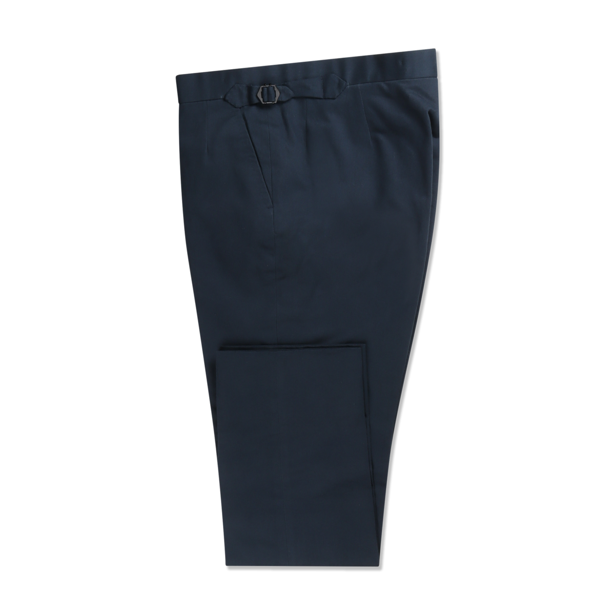 Classic Trouser in Dark Navy Brushed Cotton