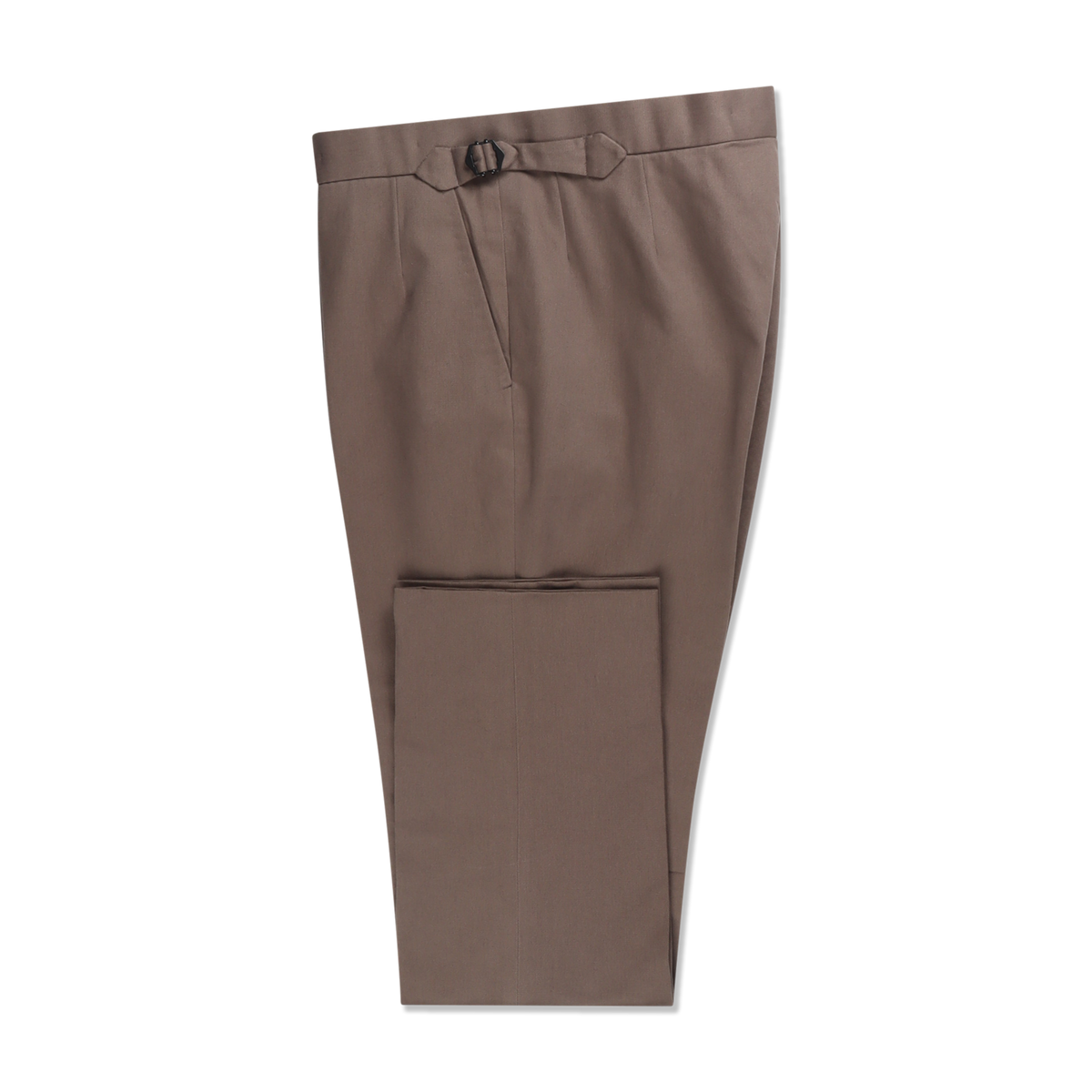 Classic Trouser in Mink Brown Brushed Cotton