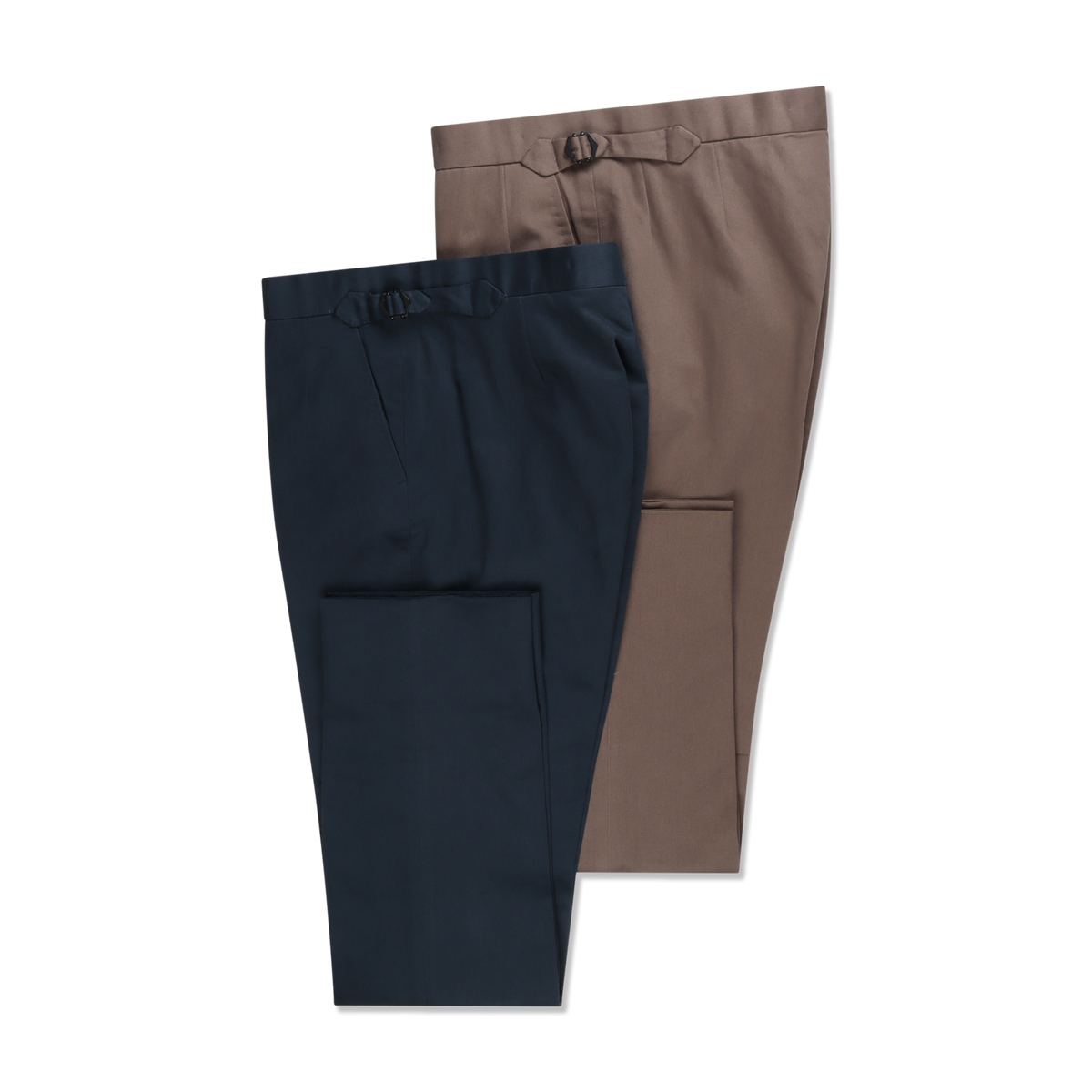 Classic Trouser in Dark Navy Brushed Cotton