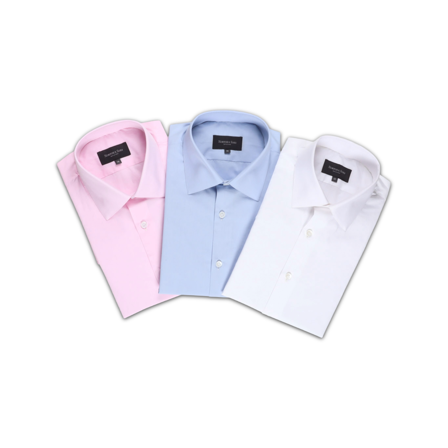 Classic Collar Shirt in White Poplin